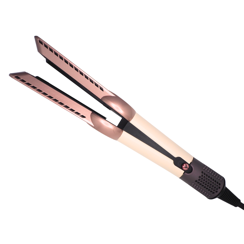 Détail des plaques céramique du lisseur séchant professionnel PureFlow face arrière